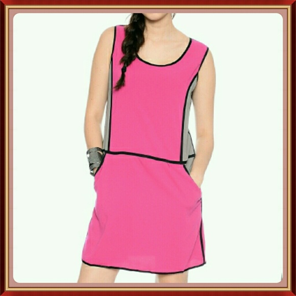 🎉HP Downtown Chic🎉🎀 block shift dress SzS - Picture 1 of 2