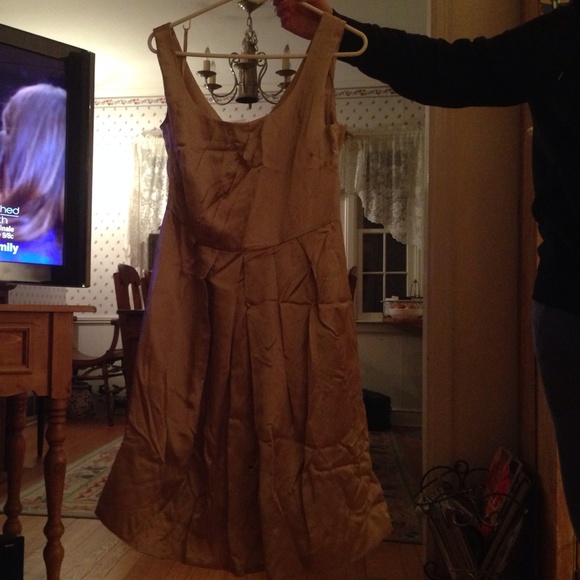 Gold Banana Republic dress
