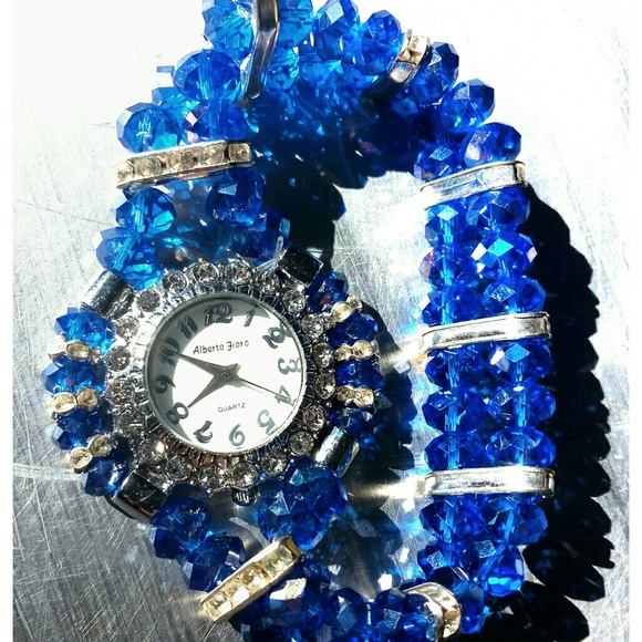 Alberto Fioro. Swarovski. Rhinestone. Watch. New.