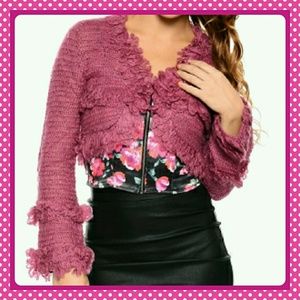 🌷reduced 🌷Burgundy detailed cardigan SzM