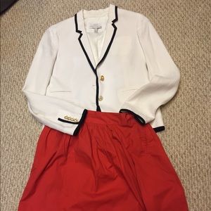 Jcrew Linen Blazer-off white. Lined