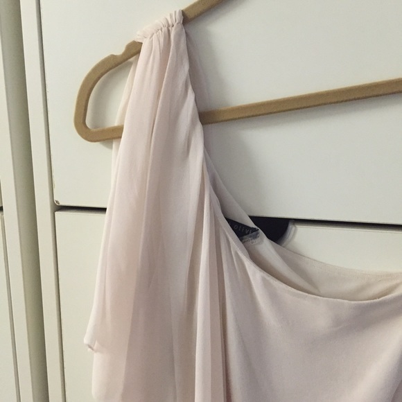 Alice + Olivia One Shoulder Drape Dress - Picture 2 of 4