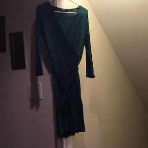 DKNY Fitted Wrap Dress