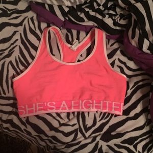 Under Armour, compression sports bra