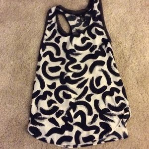 Black and white tank