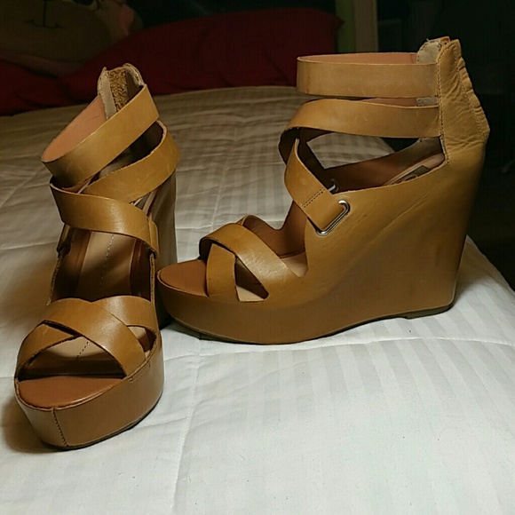 Leather dolce vita wedges