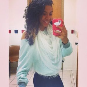 ⚠️RESERVED⚠️ PINK Mint long sleeve! With scarf!😊