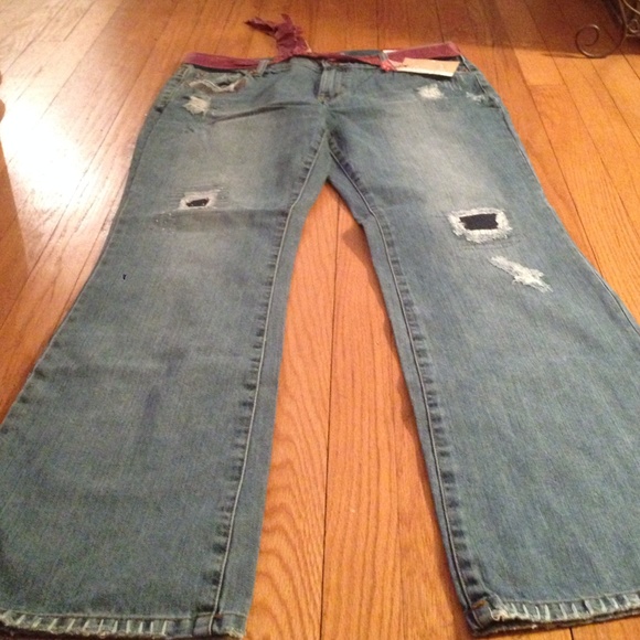 American Eagle embellished jeans