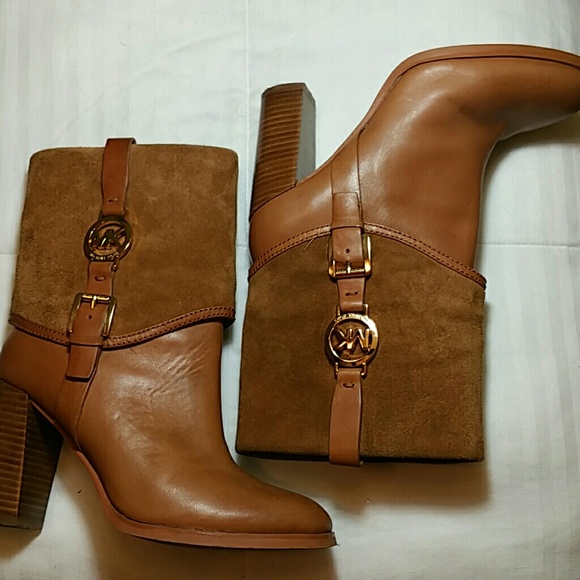 Brown leather Michael Kors boots