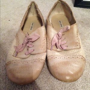 Tan oxfords