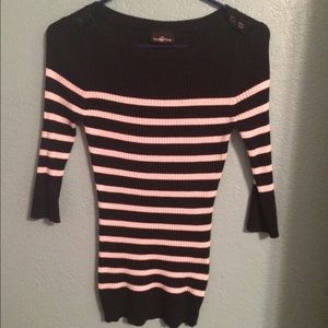 Striped shirt with buttons