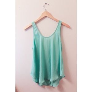 Turquoise Lush Flowy Top