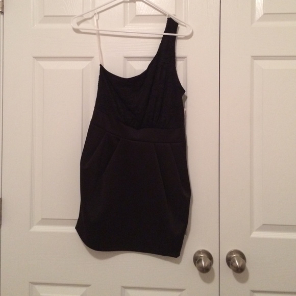 One shoulder Strap Little Black Dress