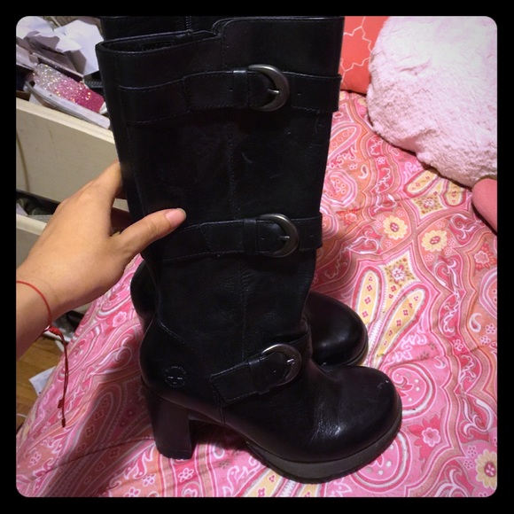 Authentic Leather Dr Martens Buckle Heel Boots!