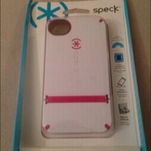 White/pink Speck Candy Flip iPhone  4/4s Case