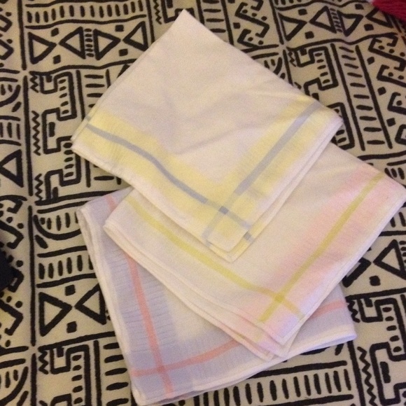 3 new hankies.