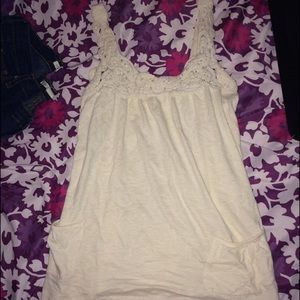 Forever 21 Cream Tank Top @emtaylor14