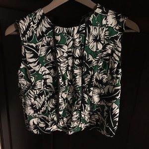 Zara crop top. Button up on the back