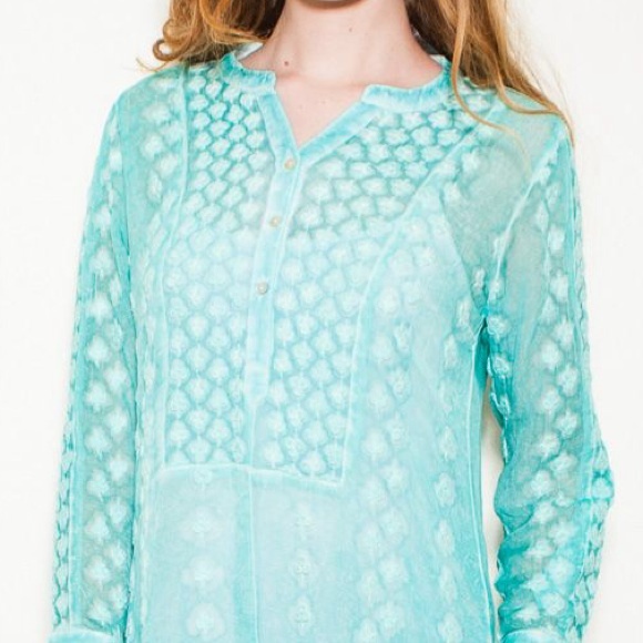 Silk top with embroidery by Adoire - Picture 4 of 4