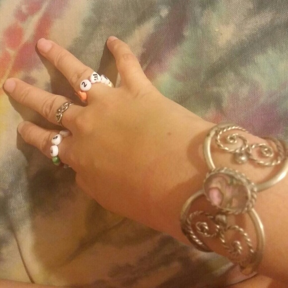 vintage abone clamp on bracelet ~~