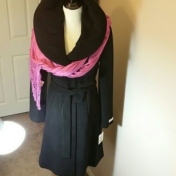 Black Calvin Klein coat