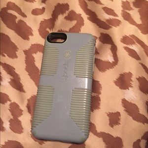 Grey and green speck grip iPhone 5c case