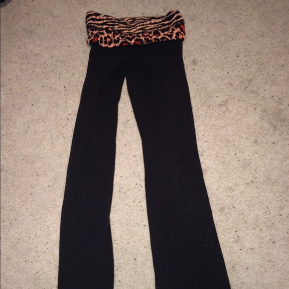 Pink yoga pants