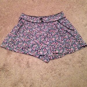 Floral High Waisted Shorts