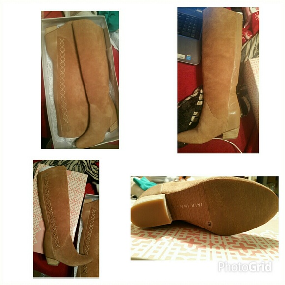 Gianni Bini suede/leather boots NIB