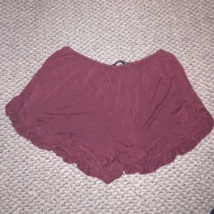 Maroon Brandy Vodi Shorts