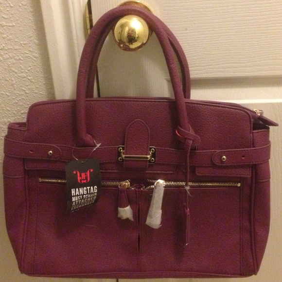 Just fab purple handbag