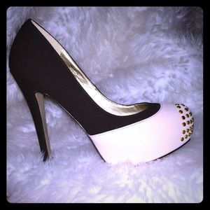 BRAND NEW! Dark Brown & Nude Hidden Platform Pumps