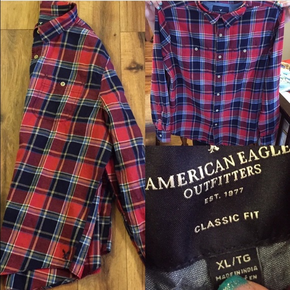 Men's XL American Eagle Flannel - Picture 1 of 2