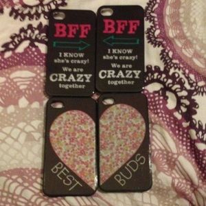 2 iPhone 4/4S friend set cases