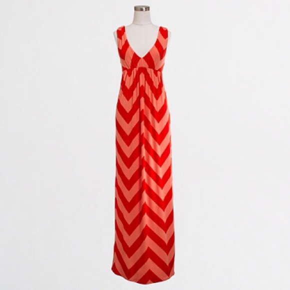 J.Crew Chevron Maxi Dress