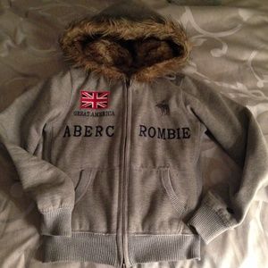 ***LAST WEEK** Abecrombie faux fur hoodie