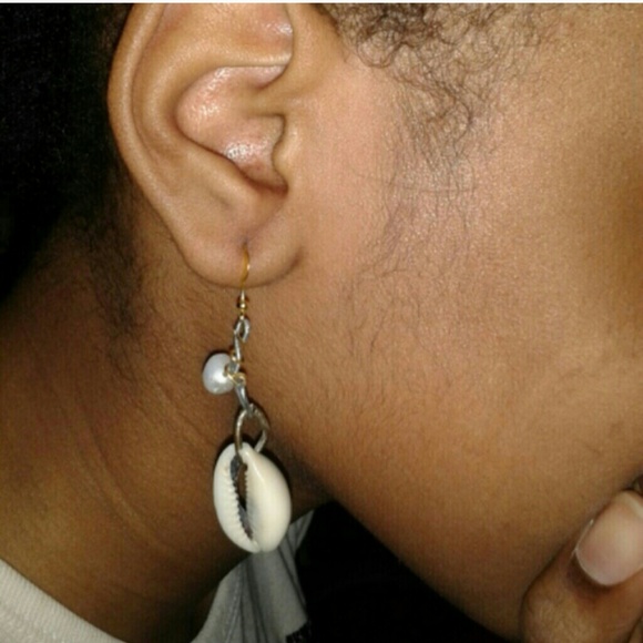 Handmade Metal Brass & Steel Earrings w FW Pearls