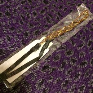 Brown chain braided hair/head band