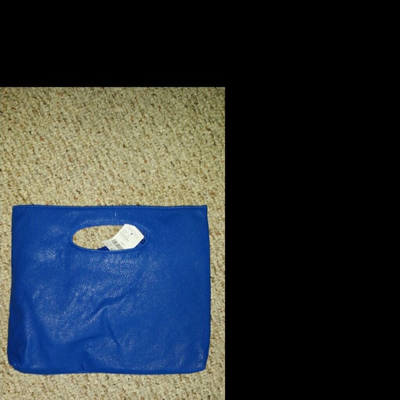 cobalt blue small clutch bag