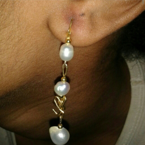 Handmade Freshwater Pearl Bow & Heart