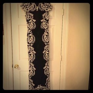 Tadashi Shoji Black and White Formal Dress