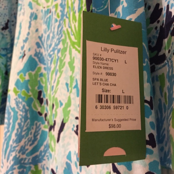 NWT Let's Cha Cha (spa blue) Eliza dress - Picture 4 of 4