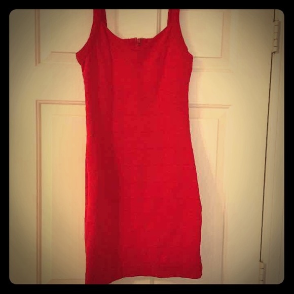 Express Red Bodycon Dress