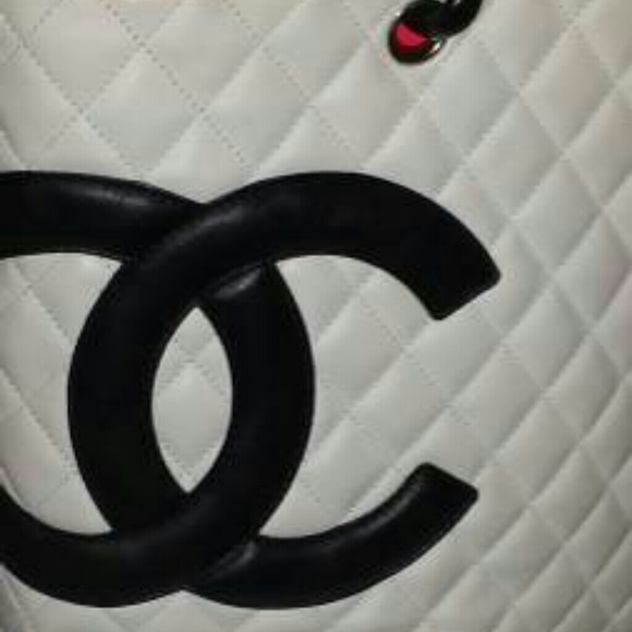 ****SOLD**** Chanel Cambon White Large Tote - Picture 4 of 4