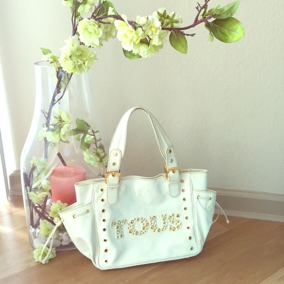 TOUS gold and white handbag