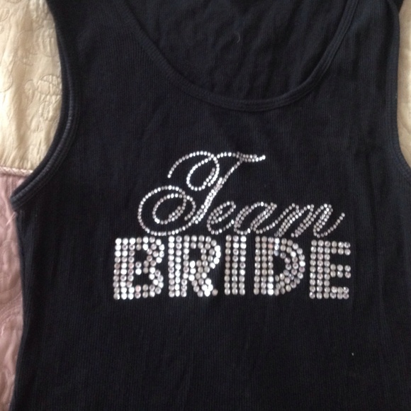 Tops - Long black team bride tank! Bridal party