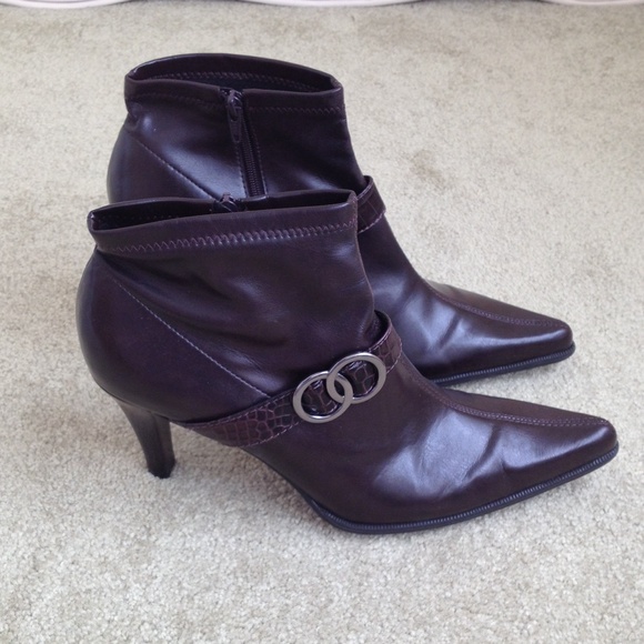Franco Sarto Brown Booties