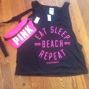 Victorias Secret Pink Tank and Fanny Pack