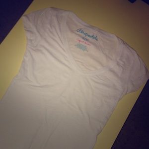 Basic white v-neck!!