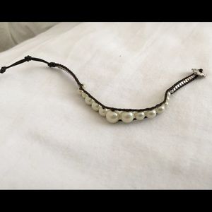 Stella & Dot pearl and beaded bracelet